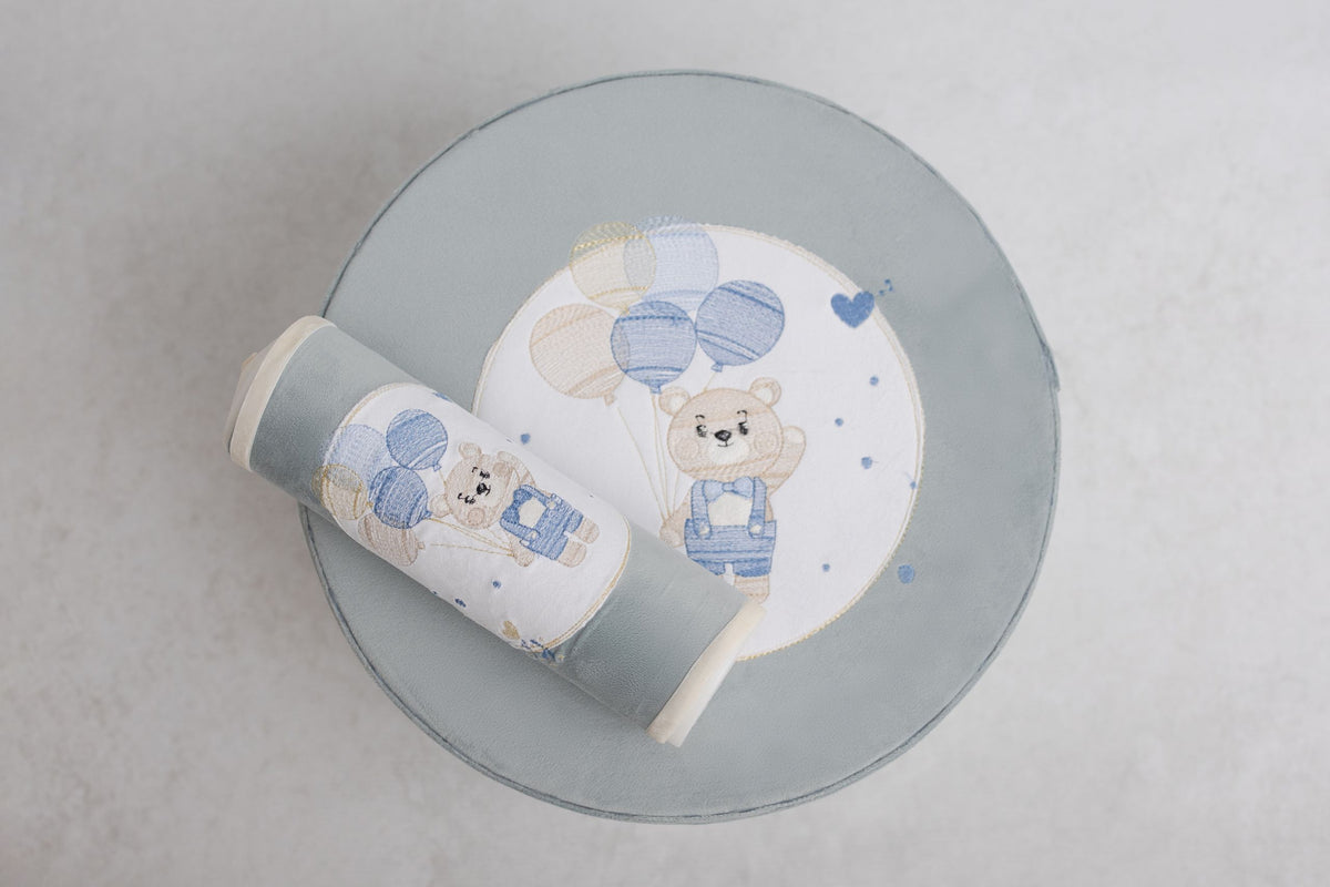 Lumanare Botez Teddy Bear With Balloons