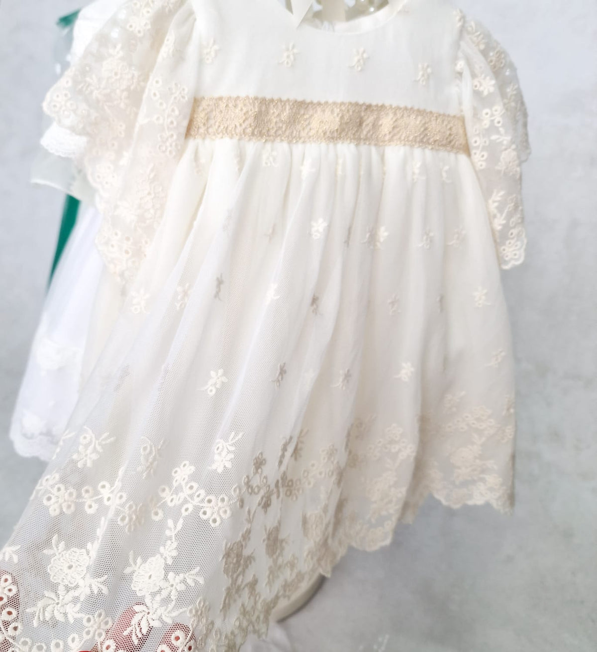 Rochiță ivoire botez Florance Vintage
