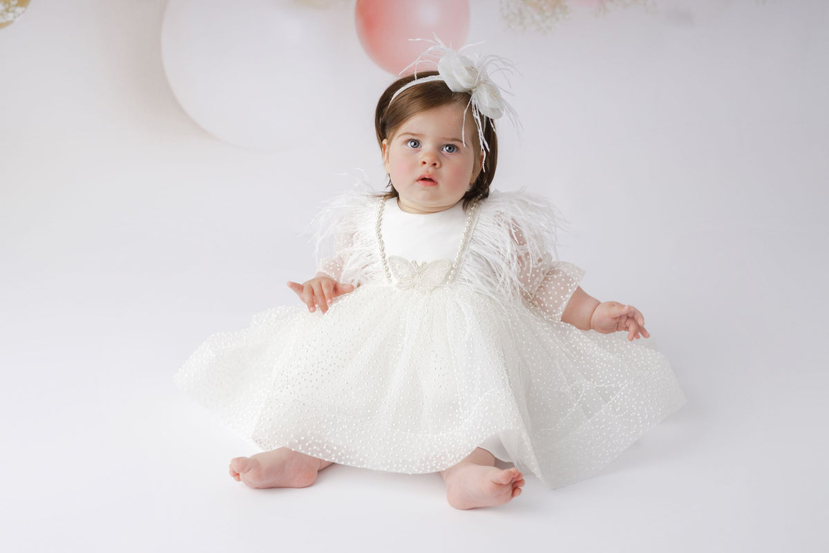 Rochiță botez Bianca Ivory