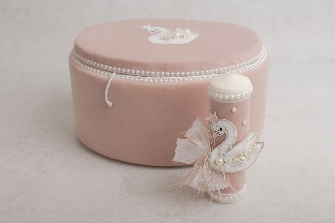 Lumanare Botez Sweet Swan