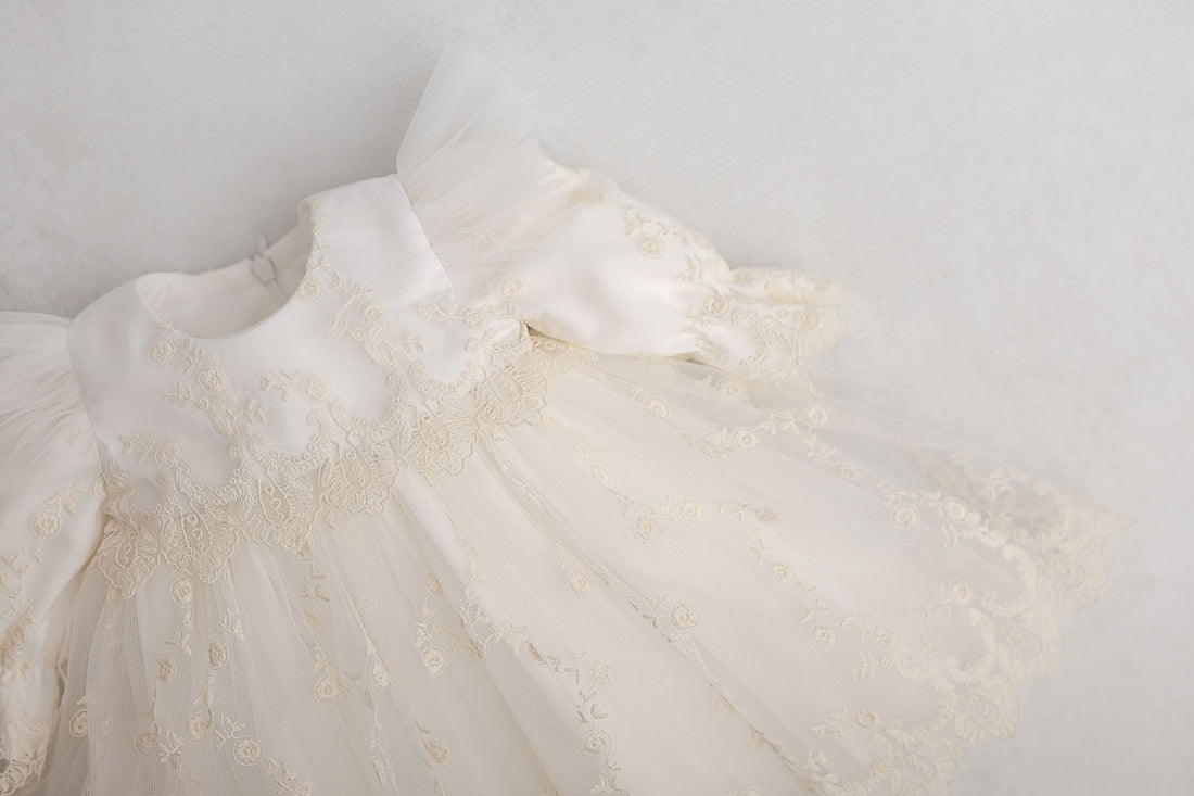 Rochiță ivoire botez Odette Vintage
