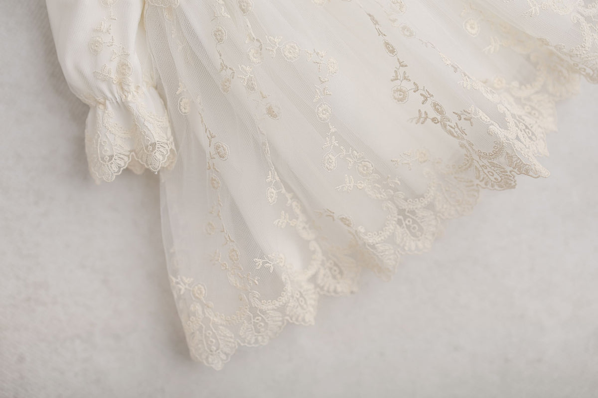 Rochiță ivoire botez Odette Vintage