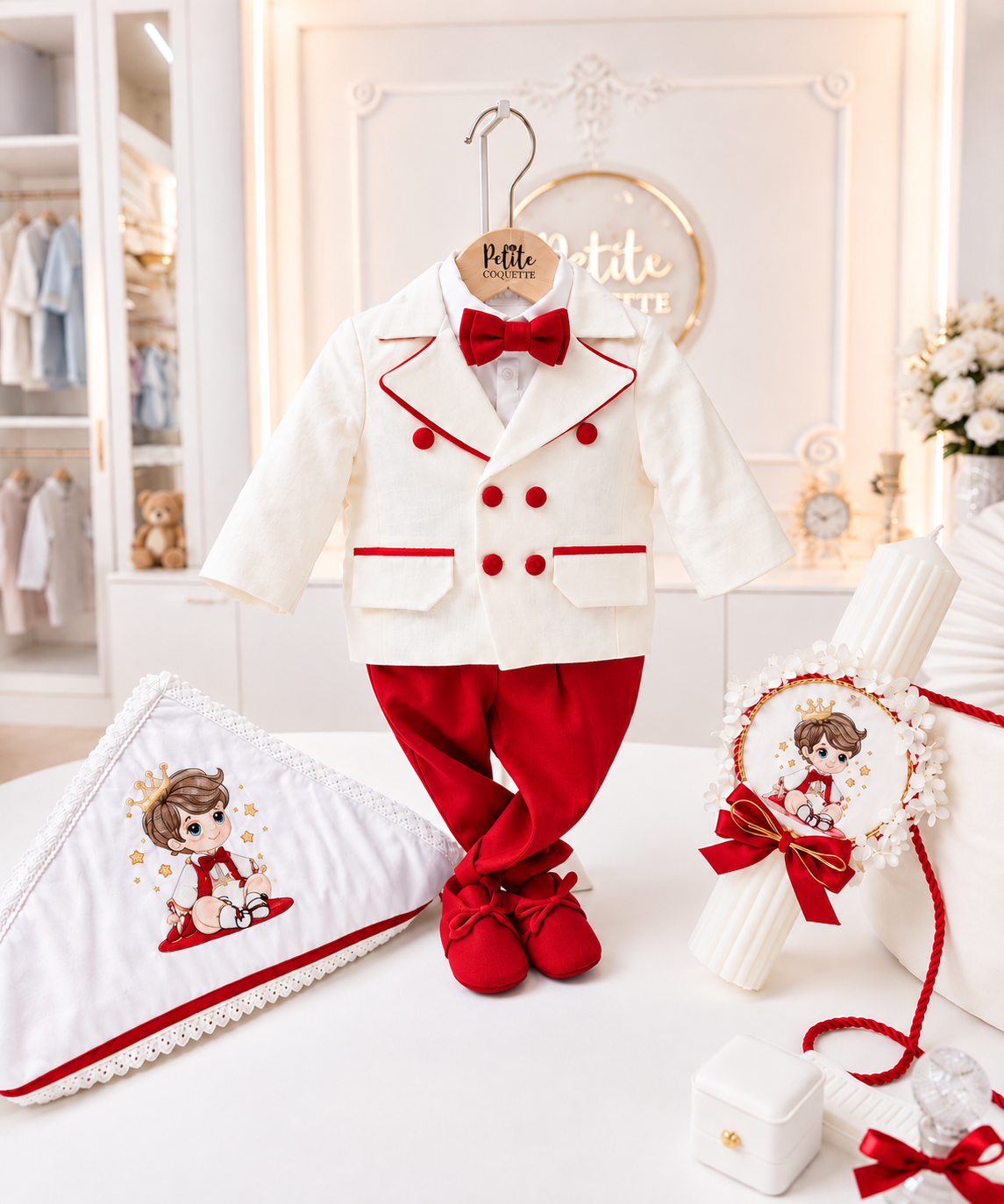 Costum Botez Băieți Matthew  – Elegant și Confortabil