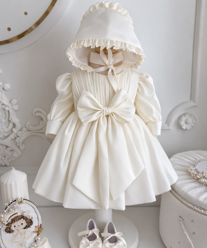 Rochiță de botez Elina Ivory